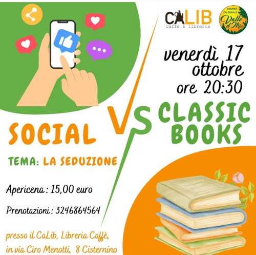Social vs Classic book. La seduzione.