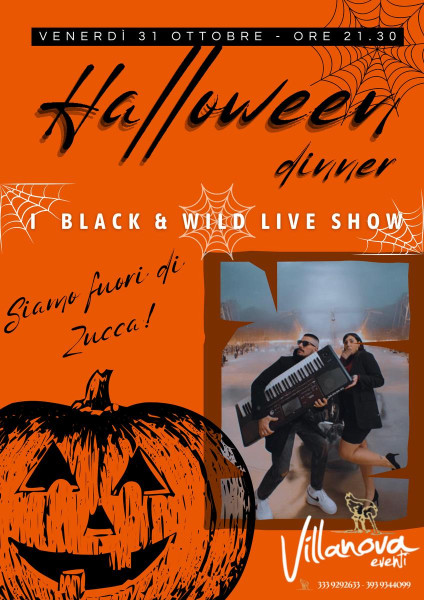 HALLOWEEN 2025 - LIVE SHOW I Black & Wild - CENA EVENTO