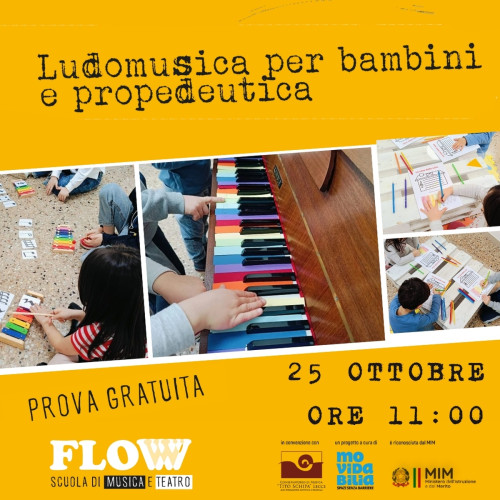 Open day gratuito corso di Ludomusica e propedeutica musicale