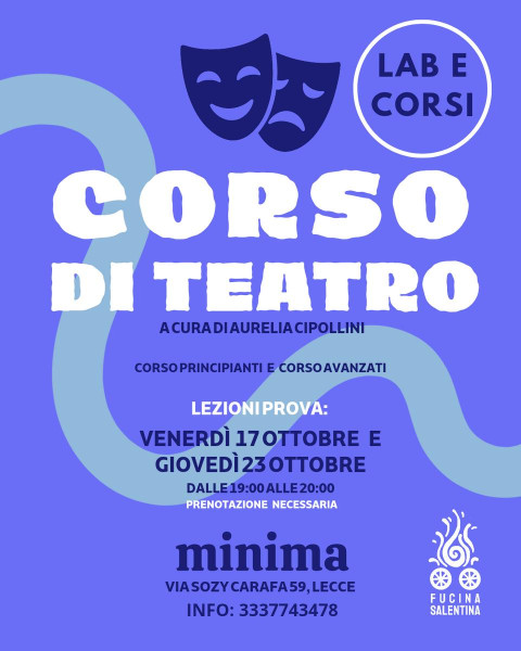Corso di Teatro - prova gratuita