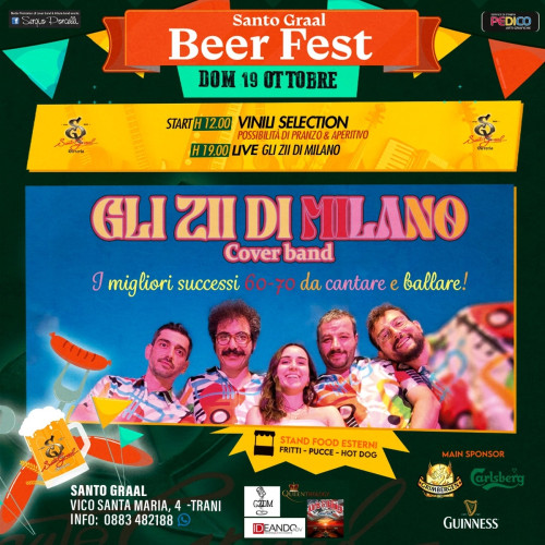 Santogral Beer Fest -Gli Zii di Milano live a Trani