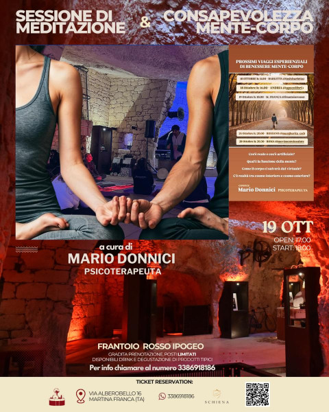 Sessione di Meditazione & Consapevolezza Mente-Cuerpo