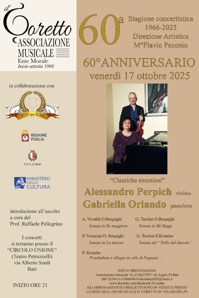 DUO ALESSANRO PERPICH- VIOLINO- GABRIELLA ORLANDO -PIANOFORTE