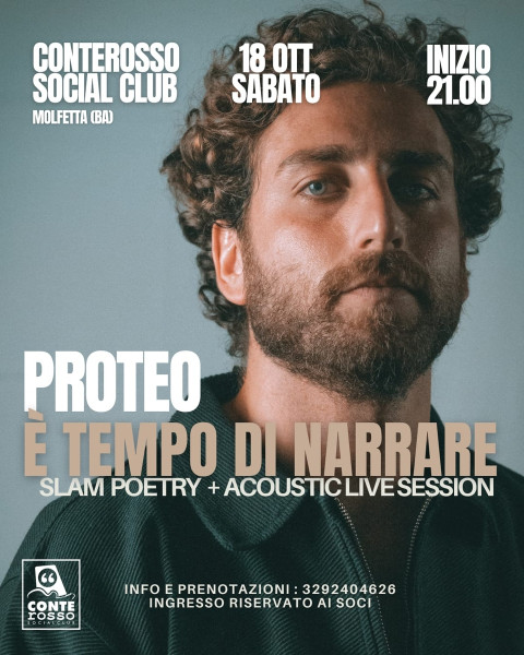 E' tempo di  narrare: PROTEO al Conterosso