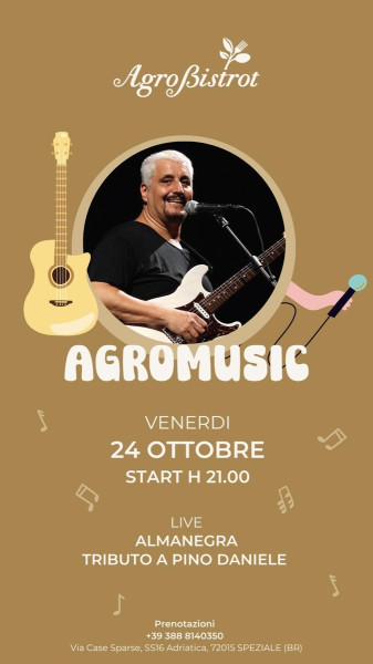 ALMANEGRA Pino Daniele Tribute Band all'AGROBISTROT