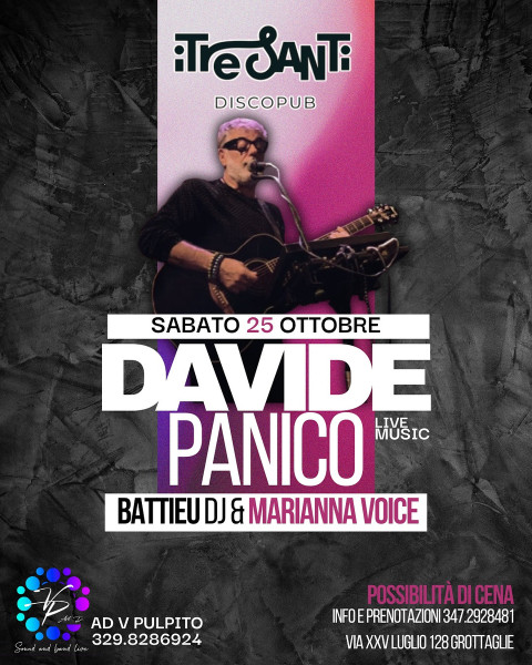 DAVIDE PANICO live + dj set