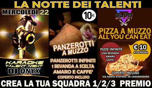 LA NOTTE DEI TALENTI