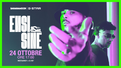 Ensi e Sine protagonisti nello store barese con un dj set e un meet&greet