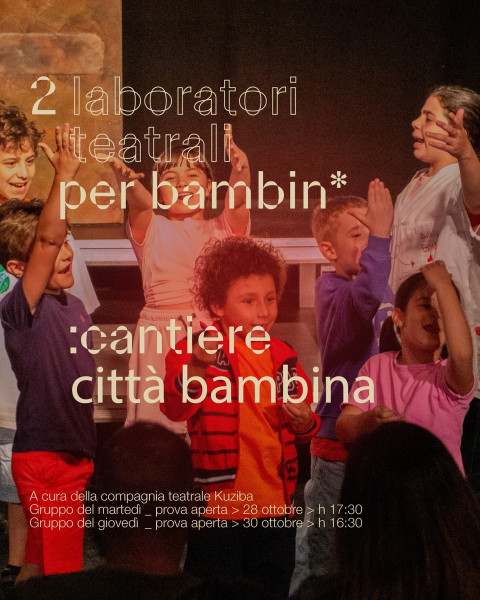 LABORATORI DI TEATRO PER BAMBINE E BAMBINI Dai 6 a 11 anni.