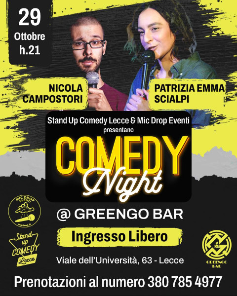Comedy Night al GreenGo Bar