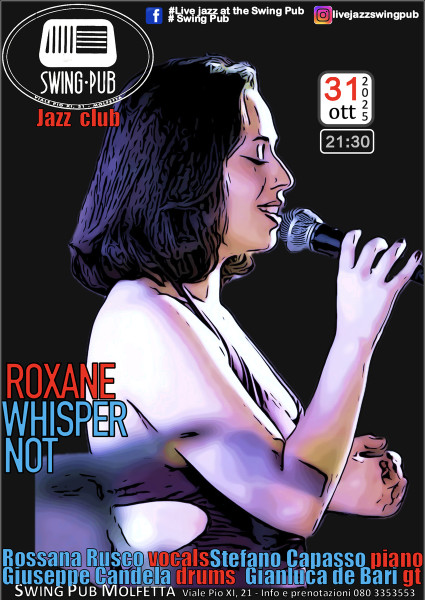 Live Jazz - Roxane - Whisper Not - Rossana Rusco & band