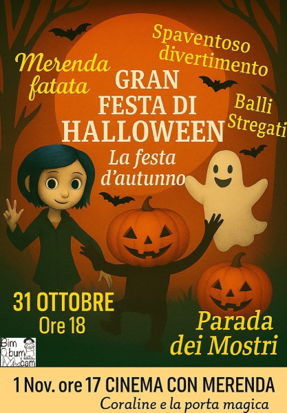 GRAN FESTA DI HALLOWEEN a Bim Bum Bam