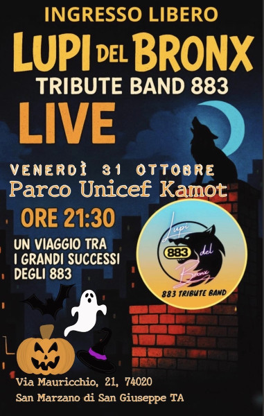 Halloween Party con i Lupi del Bronx 883 Tribute Band