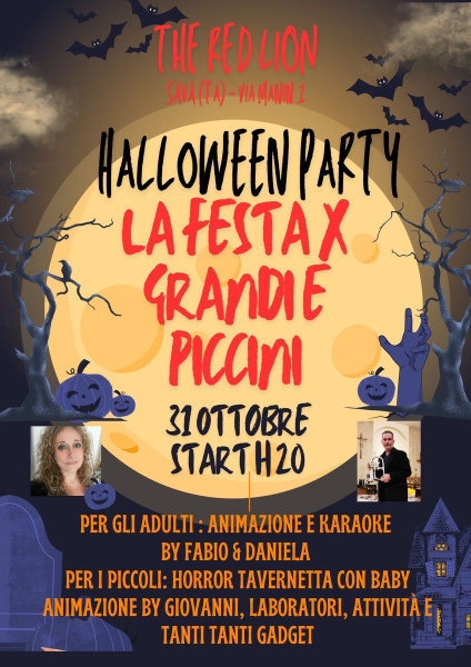 Halloween Red Lion per grandi e piccini