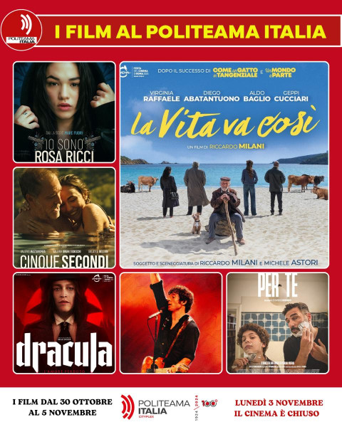 Cinque Secondi, Io Sono Rosa Ricci, La Vita va Così e altri film