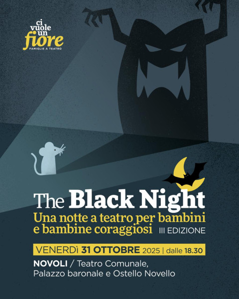Venerdì 31 ottobre | NOVOLI (LE) | The Black Night di Halloween apre la rassegna Ci vuole un fiore - Famiglie a teatro di Factory Compagnia Transadriatica
