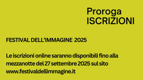 Festival dell’Immagine - Proroga consegna opere