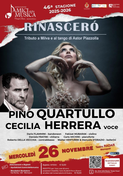 Pino Quartullo e Cecilia Herrera - omaggio ad Astor Piazzolla