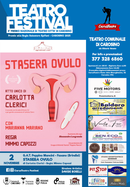 STASERA OVULO - Teatro Festival 8° Premio Nazionale di Teatro Città di Carosino