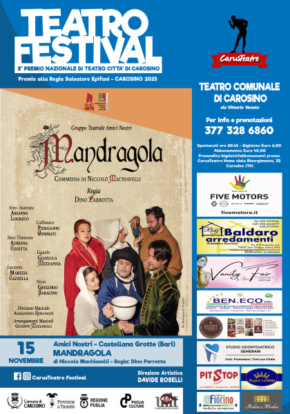 MANDRAGOLA - Teatro Festival 8° Premio Nazionale di Teatro Città di Carosino