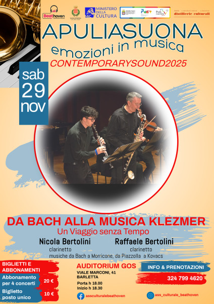 DA BACH ALLA MUSICA KLEZMER  - Un viaggio senza tempo