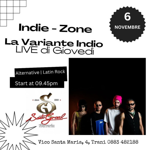 Indie - Zone La Variante Indio live a Trani