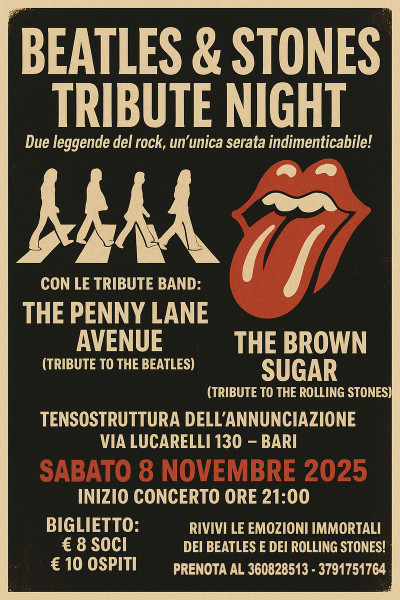 Beatles & Rolling Stones Tribute Night