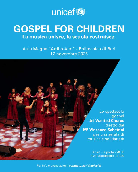 Gospel fo Children - La Musica unisce, la scuola costruisce