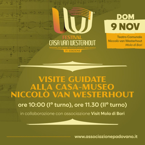 VISITE GUIDATE ALLA CASA-MUSEO NICCOLÒ VAN WESTERHOUT