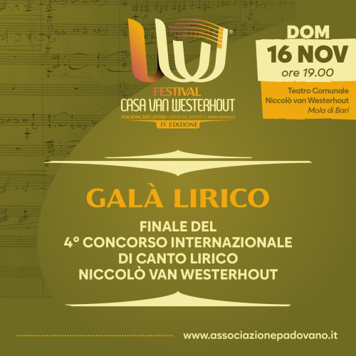 GALÀ LIRICO -  FINALE DEL CONCORSO DI CANTO LIRICO