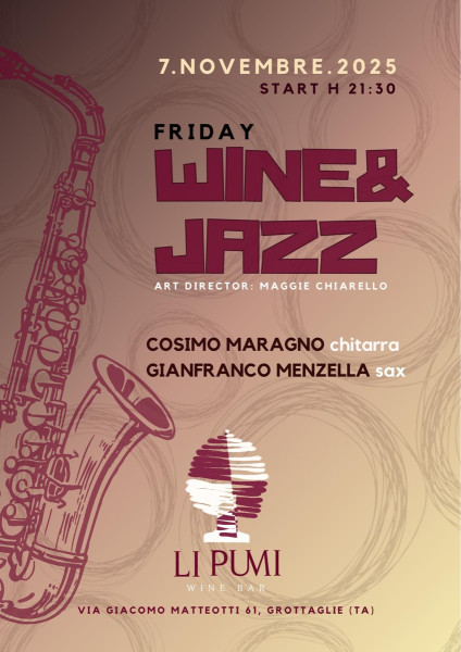Friday Wine e Jazz