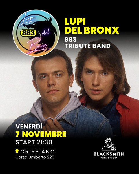 I Lupi del Bronx Tribute Band 883 Live  a Crispiano