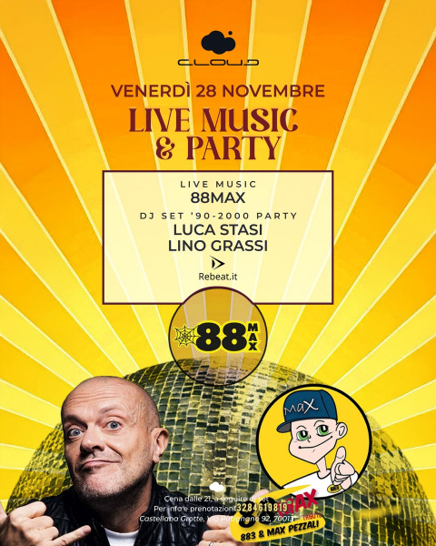 88Max - Tributo a Max Pezzali & 883 live at Cloud