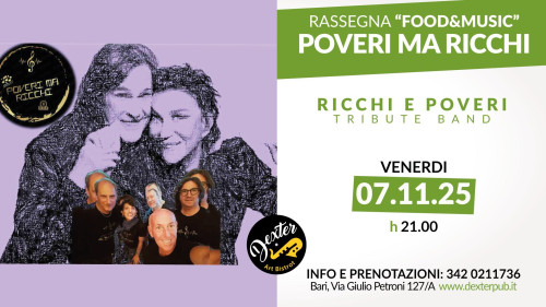 POVERI MA RICCHI - Ricchi e Poveri Tribute Band | Dexter - Art Bistrot