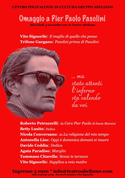 OMAGGIO A PIER PAOLO PASOLINI