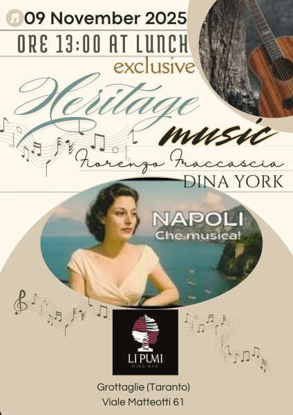 CANTA NAPOLI. A PRANZO CON LA MUSICA DAL VIVO