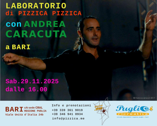 Laboratorio di pizzica pizzica con Andrea Caracuta