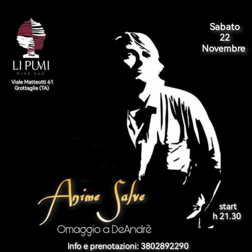 Anime Salve - I grandi successi di Fabrizio De Andrè