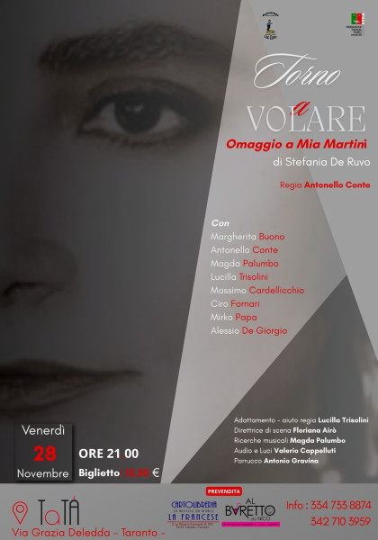 "Torno a volare" Omaggio a Mia Martini