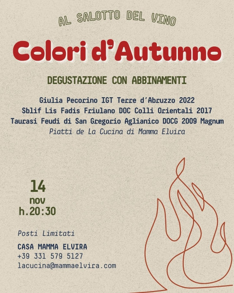 Degustazione "Colori d'Autunno" Al Salotto del Vino