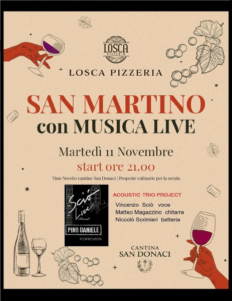 Sciò Live Band Pino Daniele Forever Trio Project in concerto