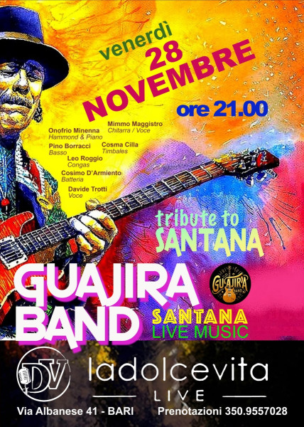 GUAJIRA BAND - Tribute Santana
