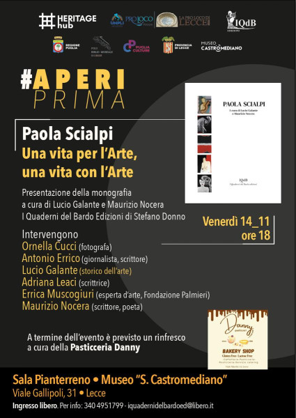 "Una vita per l'Arte": Lecce celebra Paola Scialpi con una monografia-evento al Museo Castromediano