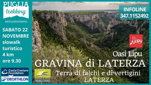 Oasi Lipu GRAVINA DI LATERZA Terra di falchi e di vertigini