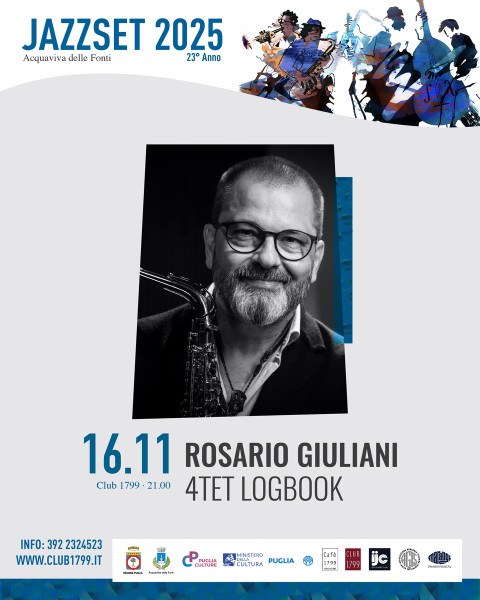 Rosario Giuliani 4tet Logbook - Jazzset 2025