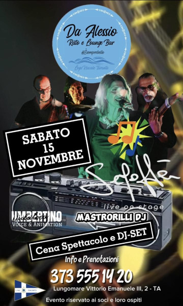 Sepoffà cena spettacolo e dj-set