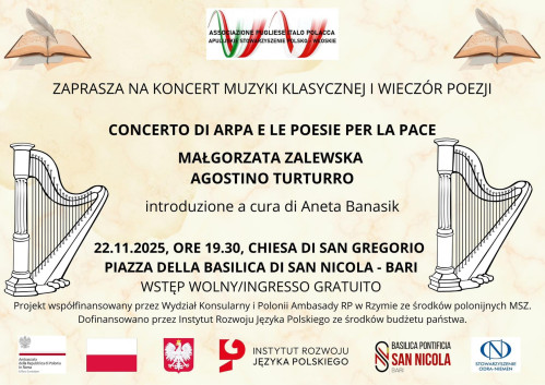 CONCERTO DI ARPA E LE POESIE PER LA PACE