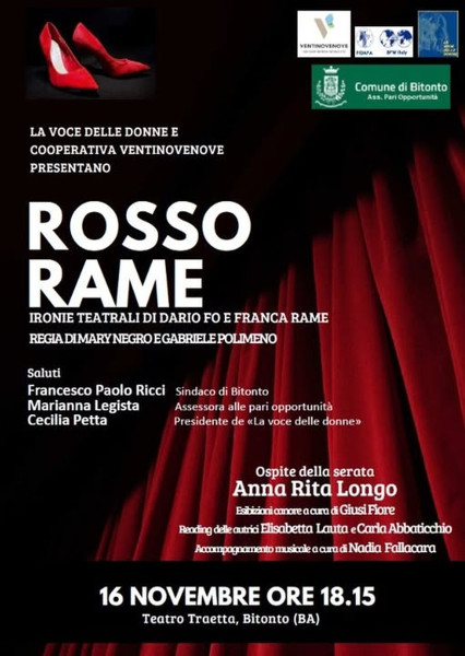 "ROSSO RAME - IRONIE" DI DARIO FO E FRANCA RAME