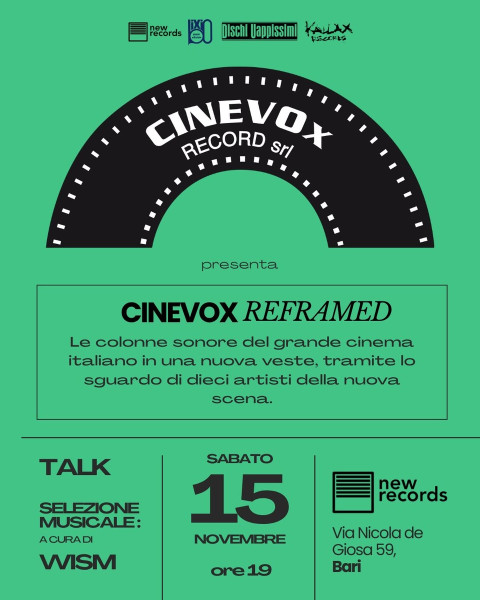 Presentazione Cinevox ReFramed a NewRecords Bari
