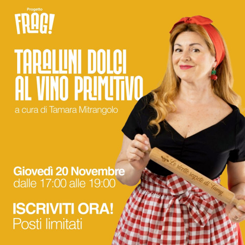 Corso di cucina | Tarallini dolci al vino primitivo